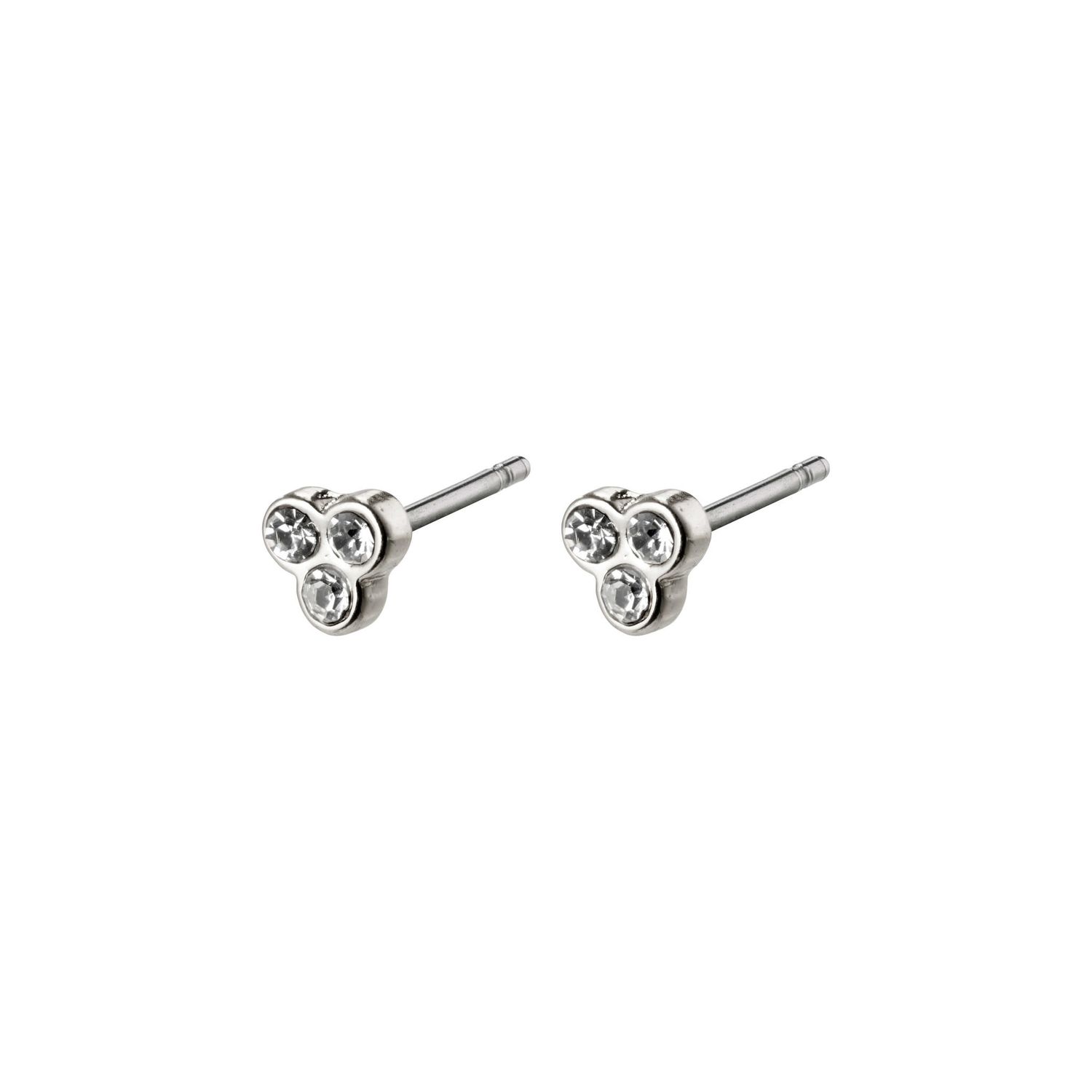 Petites boucles d’oreilles cristal Pilgrim Caily argent  C.C.