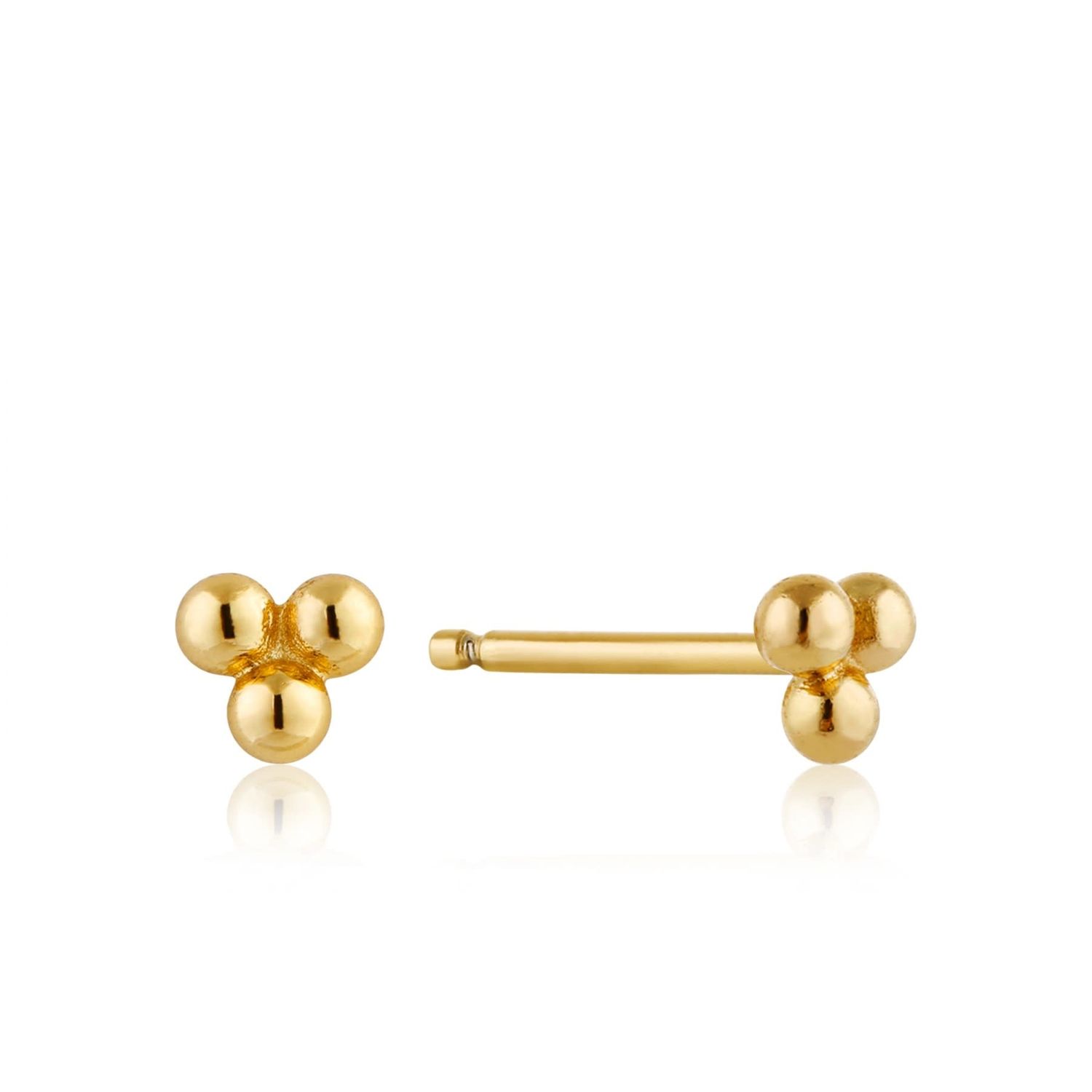 Boucles d&#39;oreilles Ania Haie Modern Triple Ball Gold Stud