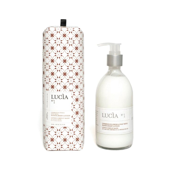 N°1 Lotion corps et mains au lait de chèvre et à l’huile de lin Lucia