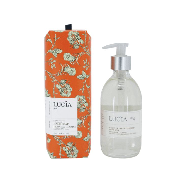 N°4 Savon pour les mains à l&#39;orange verte et mousse de chêne Lucia