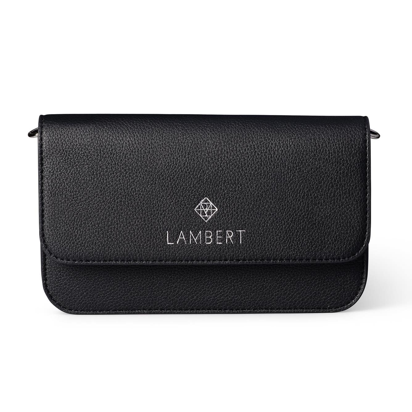 GABRIELLE - Sac 4-en-1 Lambert en cuir vegan noir