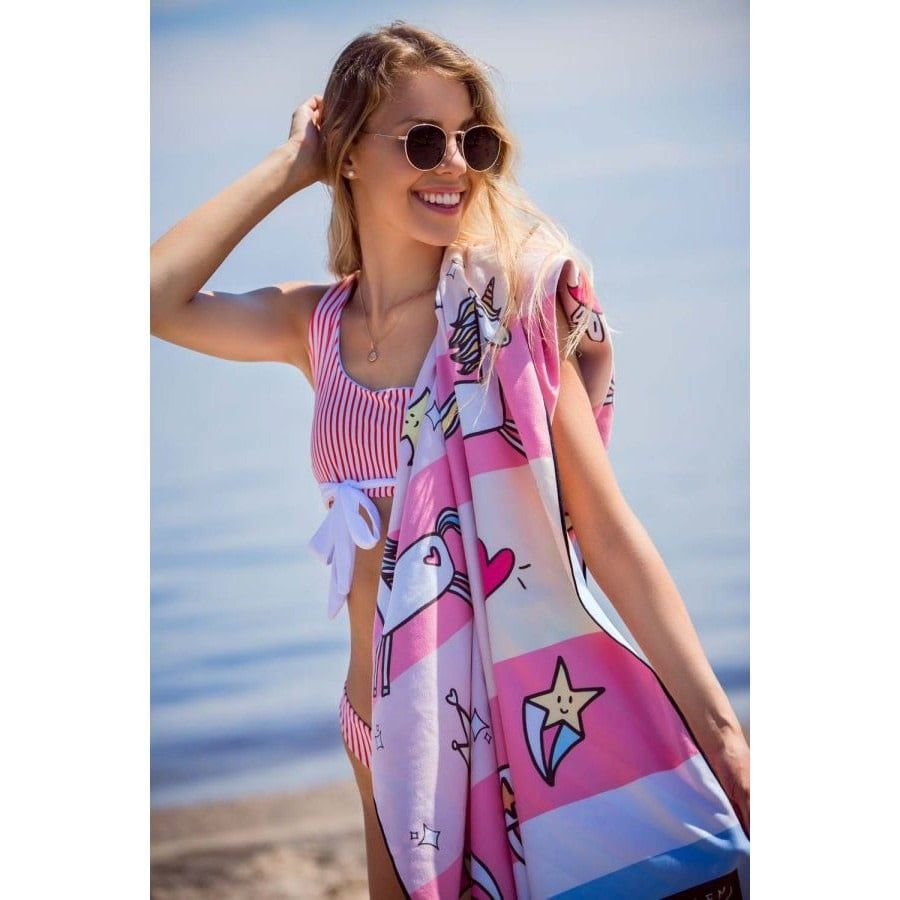 Serviette de plage Solem Coquines licornes