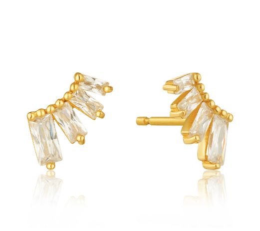 Boucles d&#39;oreilles Ania Haie Glow Bar Gold Stud
