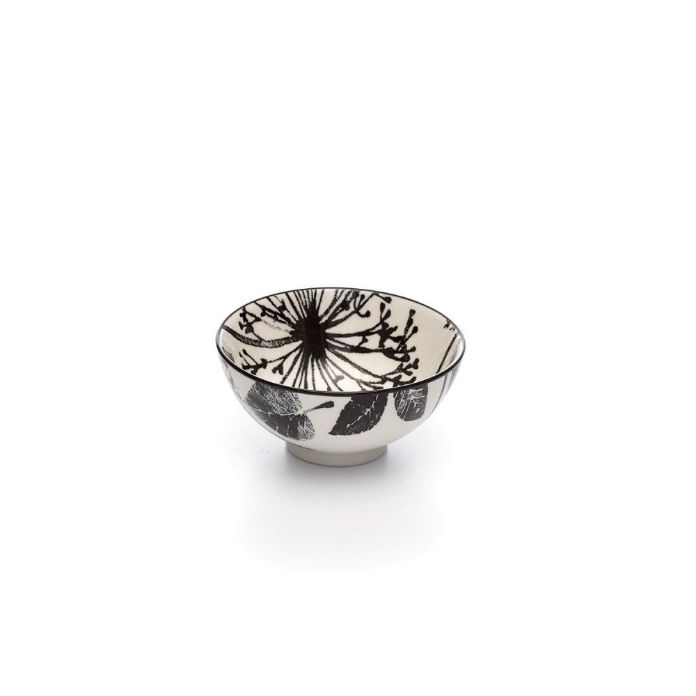 Bol kiku 10 cm motif de feuilles