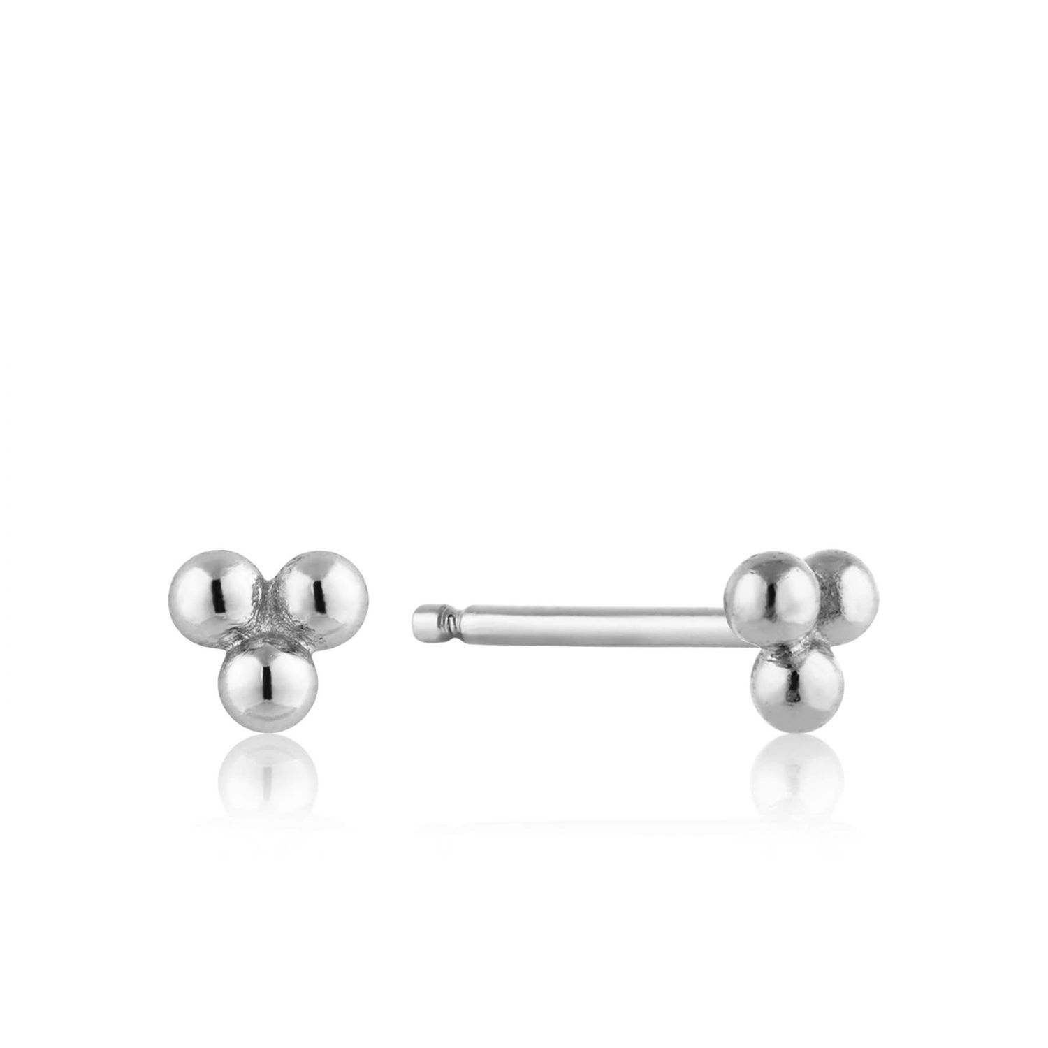 Boucles d&#39;oreilles Ania Haie Modern Triple Ball Silver Stud