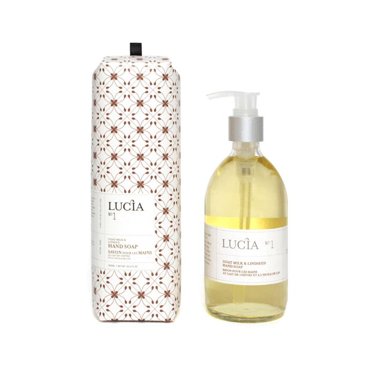 N°1 Savon pour les mains au lait de chèvre et à l&#39;huile de lin Lucia