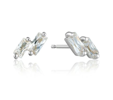 Boucles d&#39;oreilles Ania Haie Glow Silver Stud E018-07H