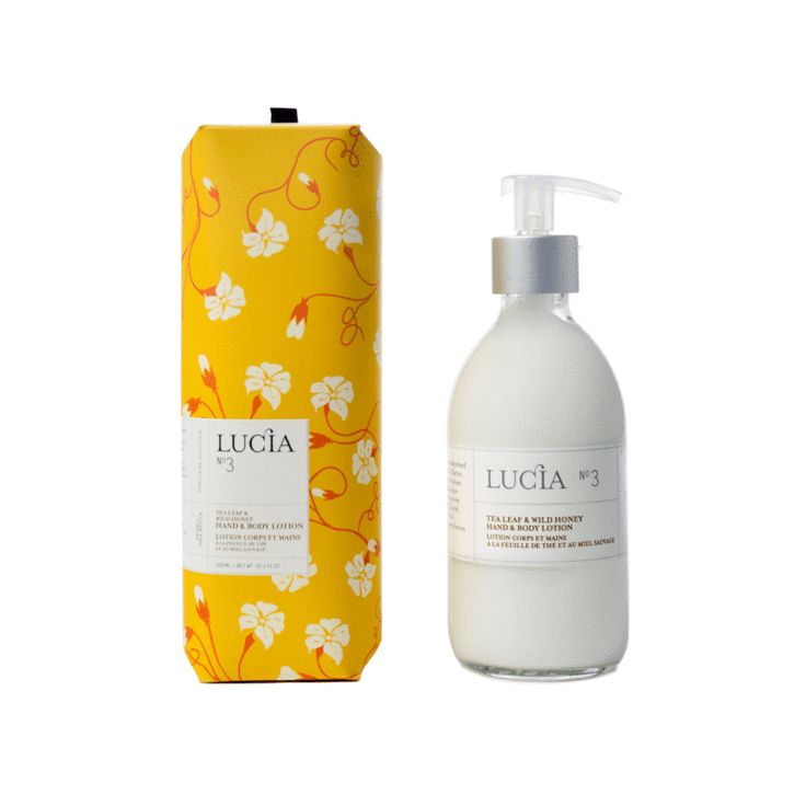 N°3 Lotion corps et mains à la feuille de thé et au miel sauvage Lucia