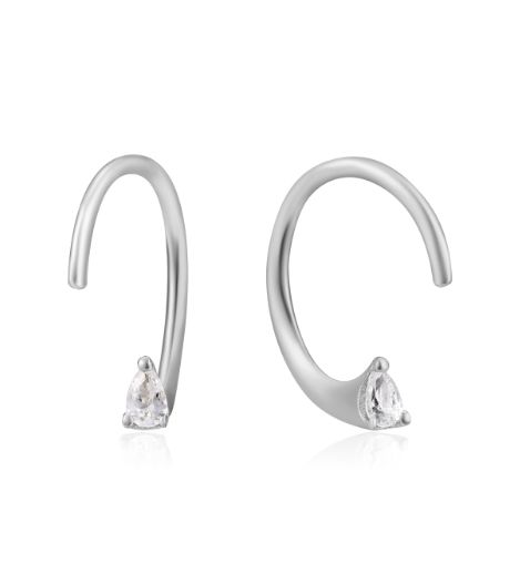 Boucles d&#39;oreilles Ania Haie Silver Twist Sparkle