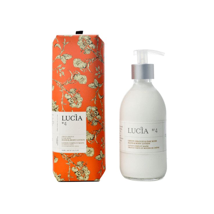 N°4 Lotion corps et mains à l&#39;orange verte et à la mousse de chêne Lucia
