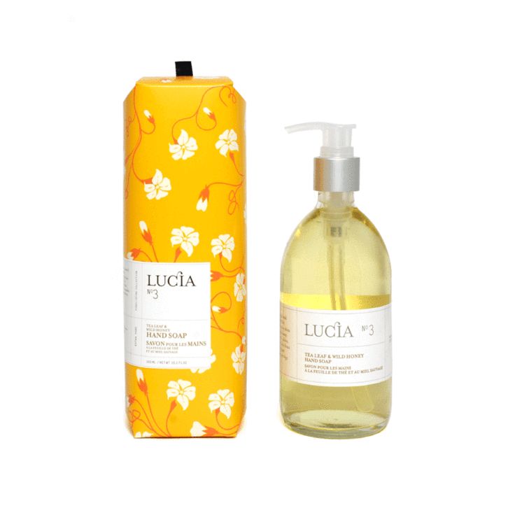 N°3 Savon pour les mains à la feuille de thé et au miel sauvage Lucia