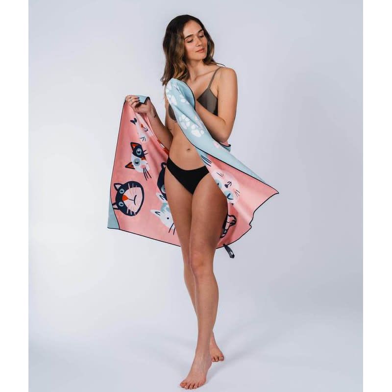 Serviette de plage Solem Warm Kitty/ Chat-l&#39;Heureuse