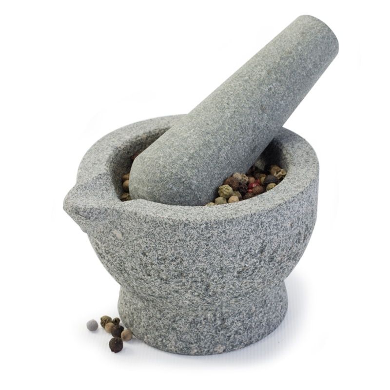 Mortier &amp; pilon en granite 6.5cm