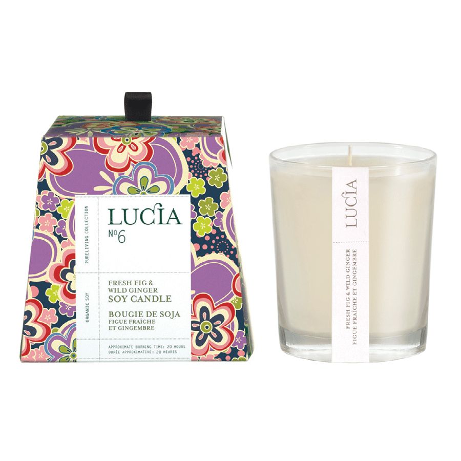 No 6 bougie de soja figue fraiche et gingembre 50h Lucia