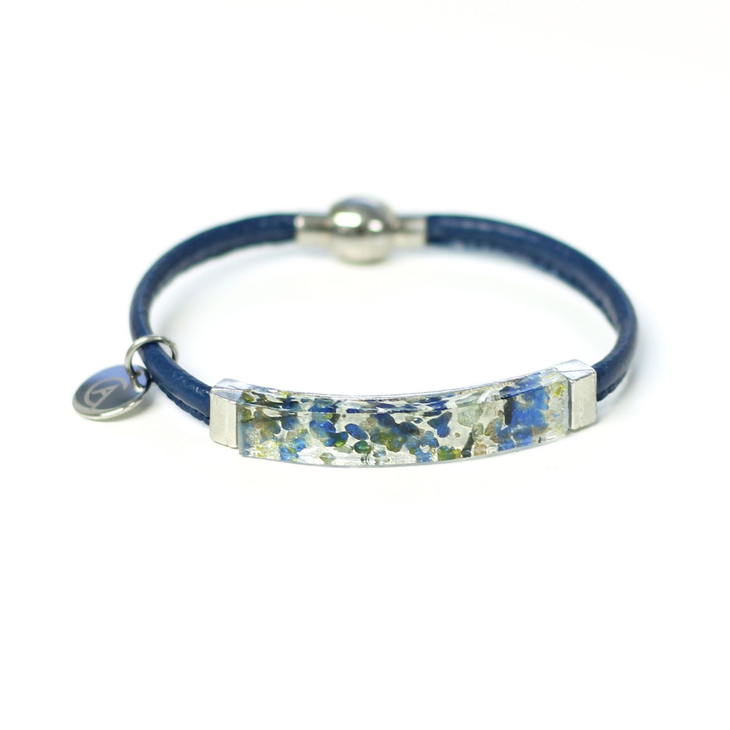 Bracelet Axia simple bleu Cré-Art