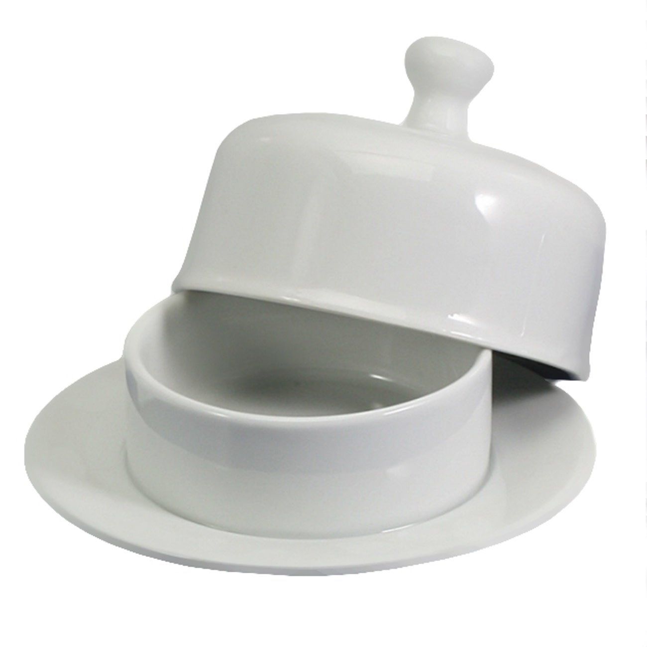 Beurrier avec couvercle rond