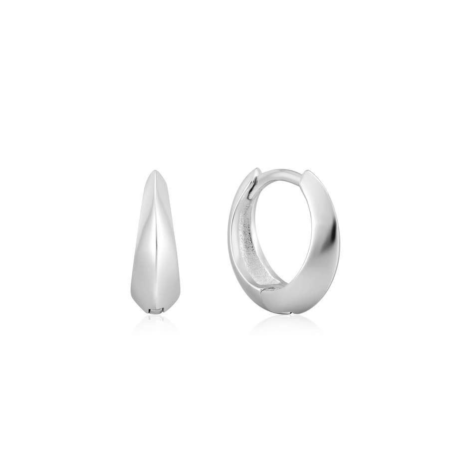 Boucles d&#39;oreilles Ania Haie single spike huggies hoop argent