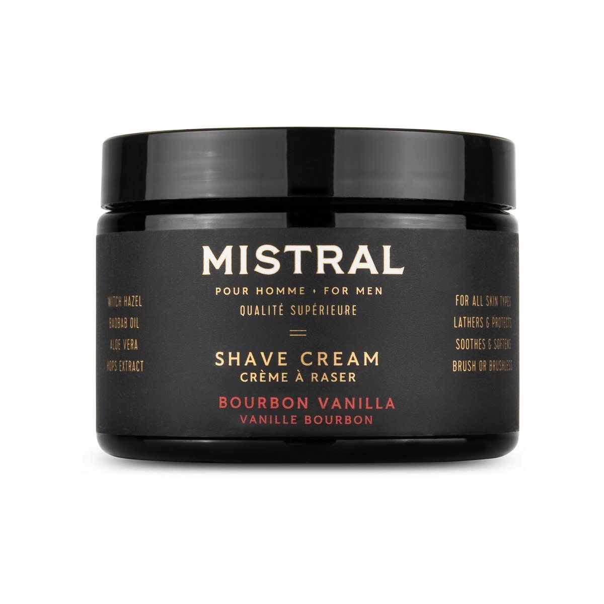 Crème à raser Mistral Bourbon Vanille