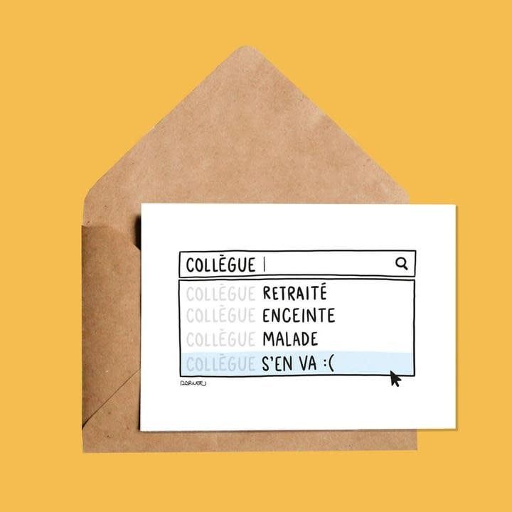 Carte de Souhait , Collègue s&#39;en va