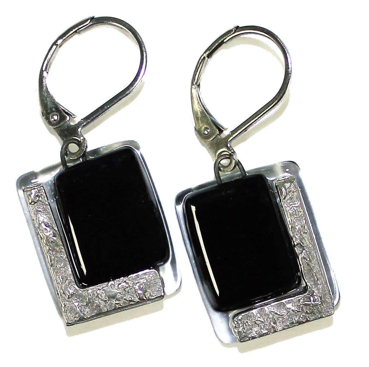 Boucle d&#39;oreilles Z noir