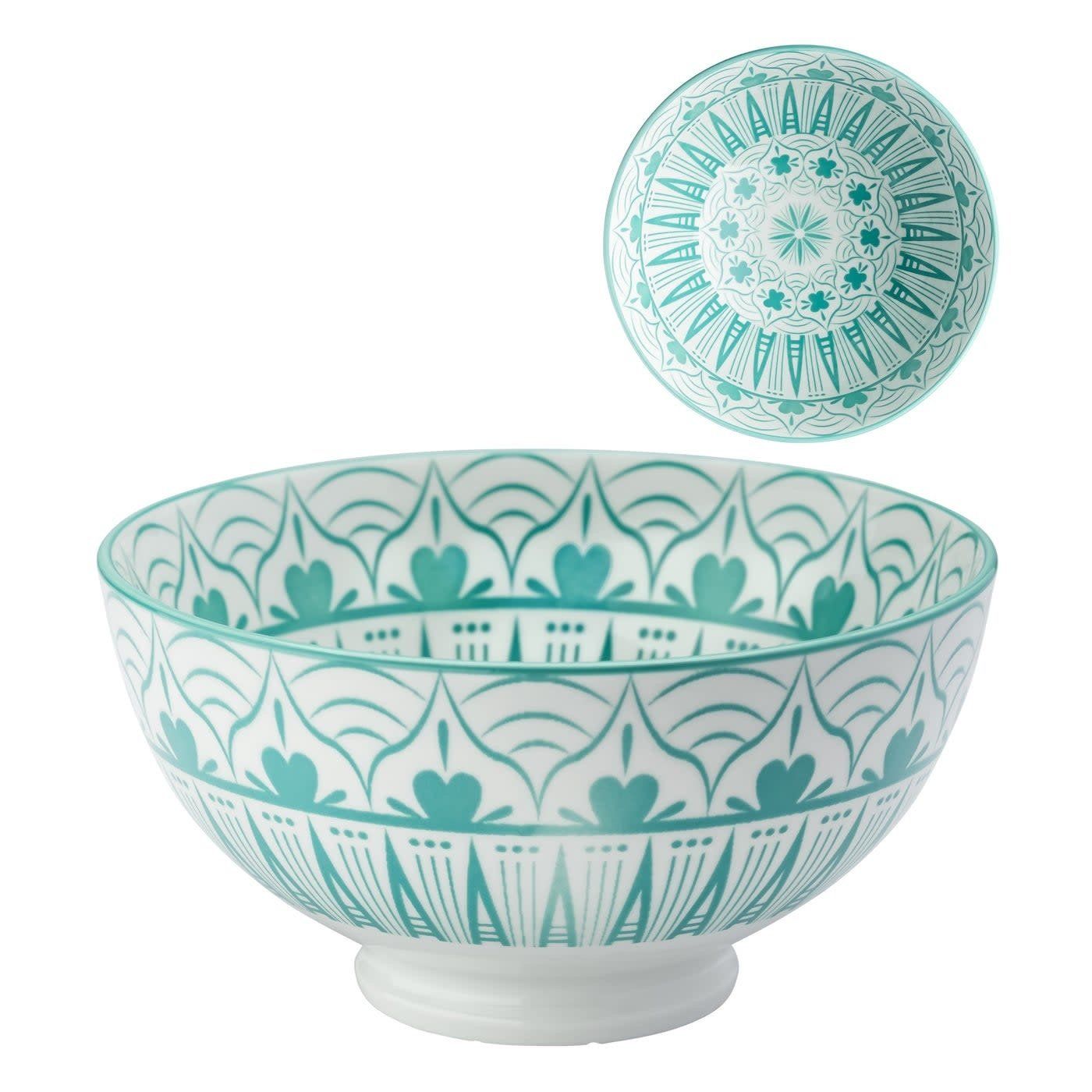 Bol en porcelaine Kiri 6 Teal Radiant Spire