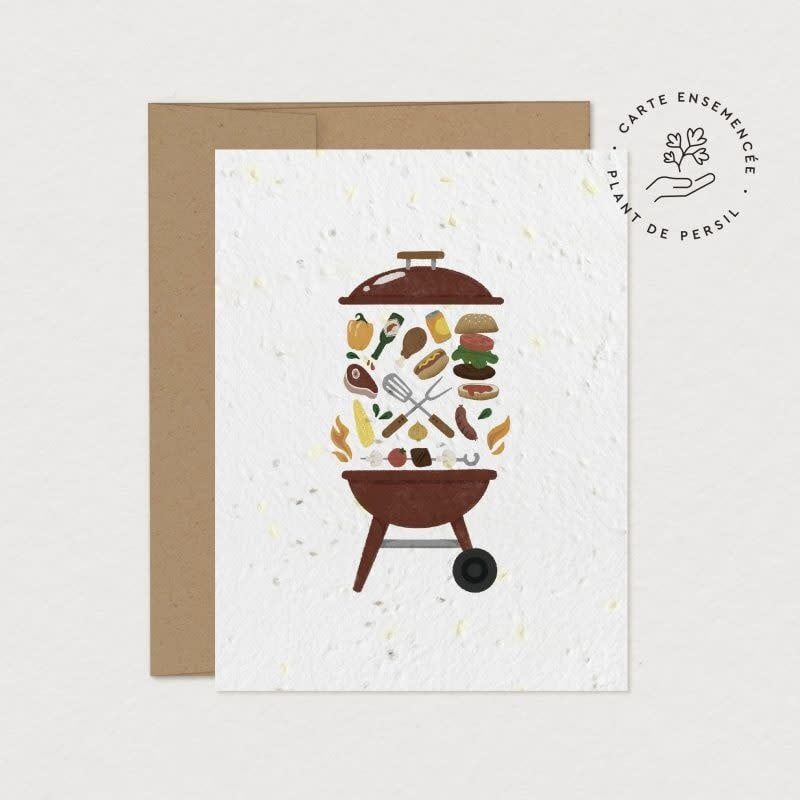 Carte de Souhaits  Maitre du BBQ (à planter)
