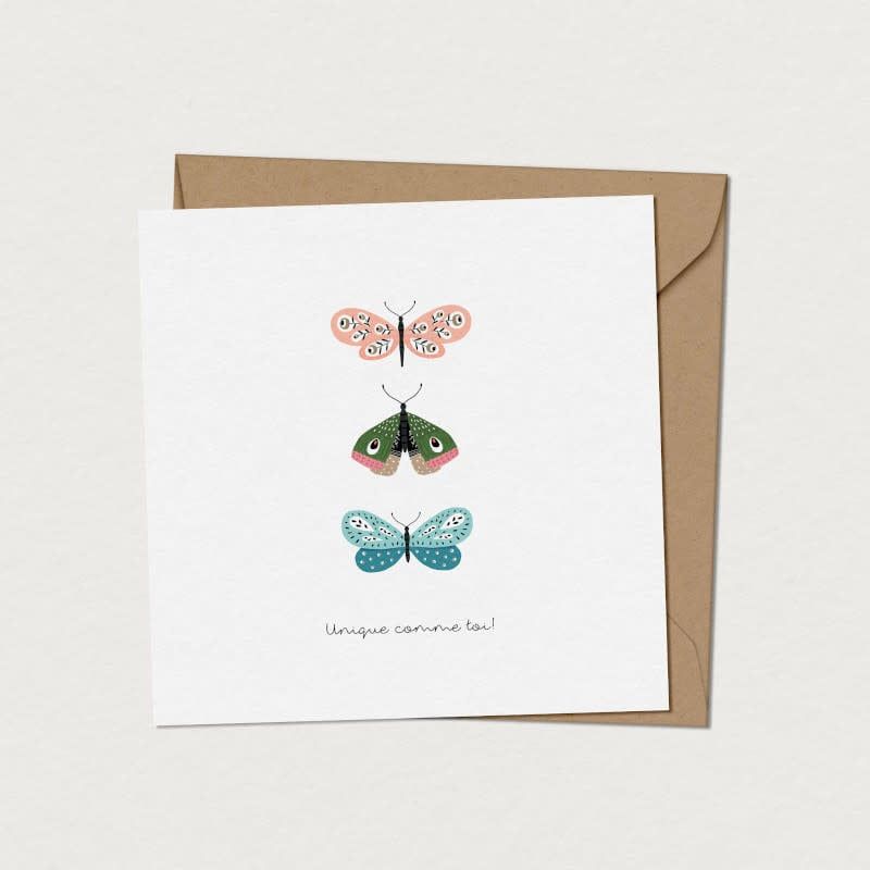 Carte de Souhaits Papillons