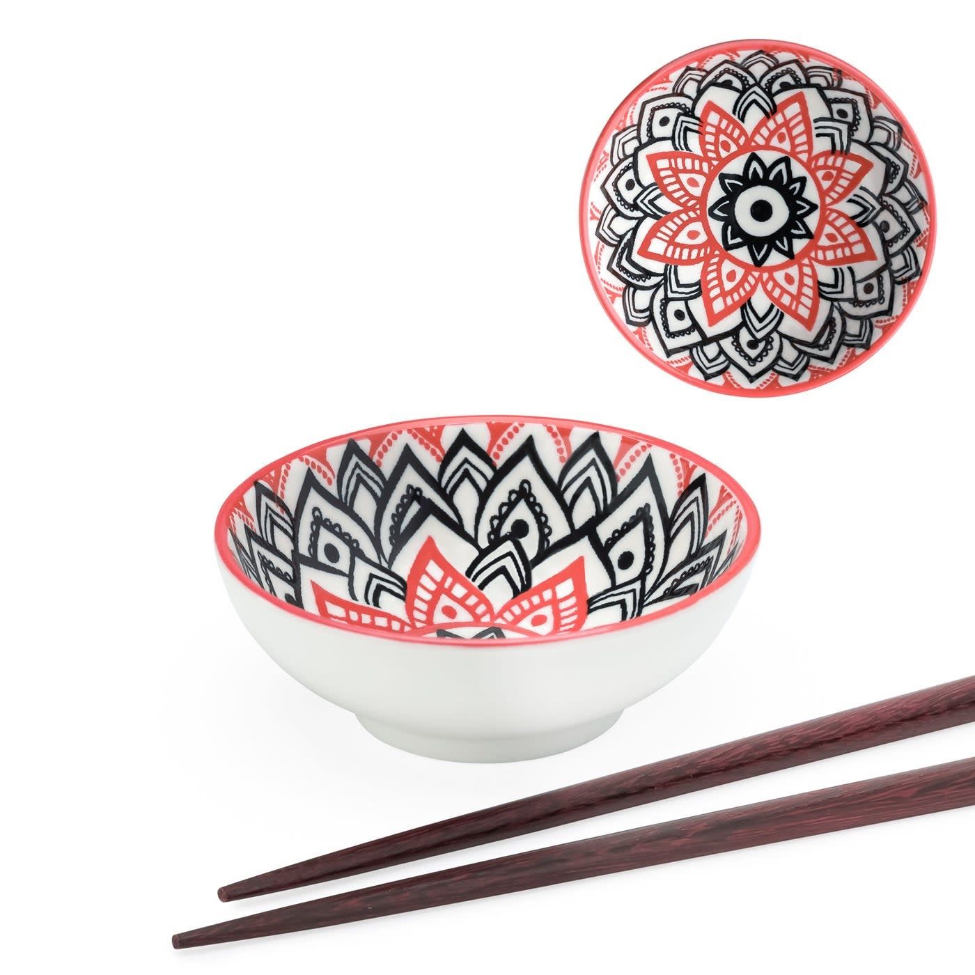 Bol à sauce 3&#39;&#39; en porcelaine Kiri Lotus Mandala