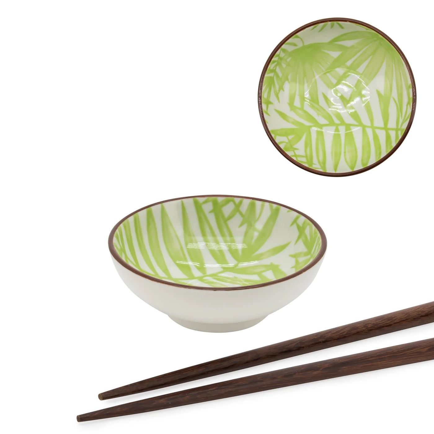 Bol en porcelaine Kiri 3 pouces  Palm Leaf