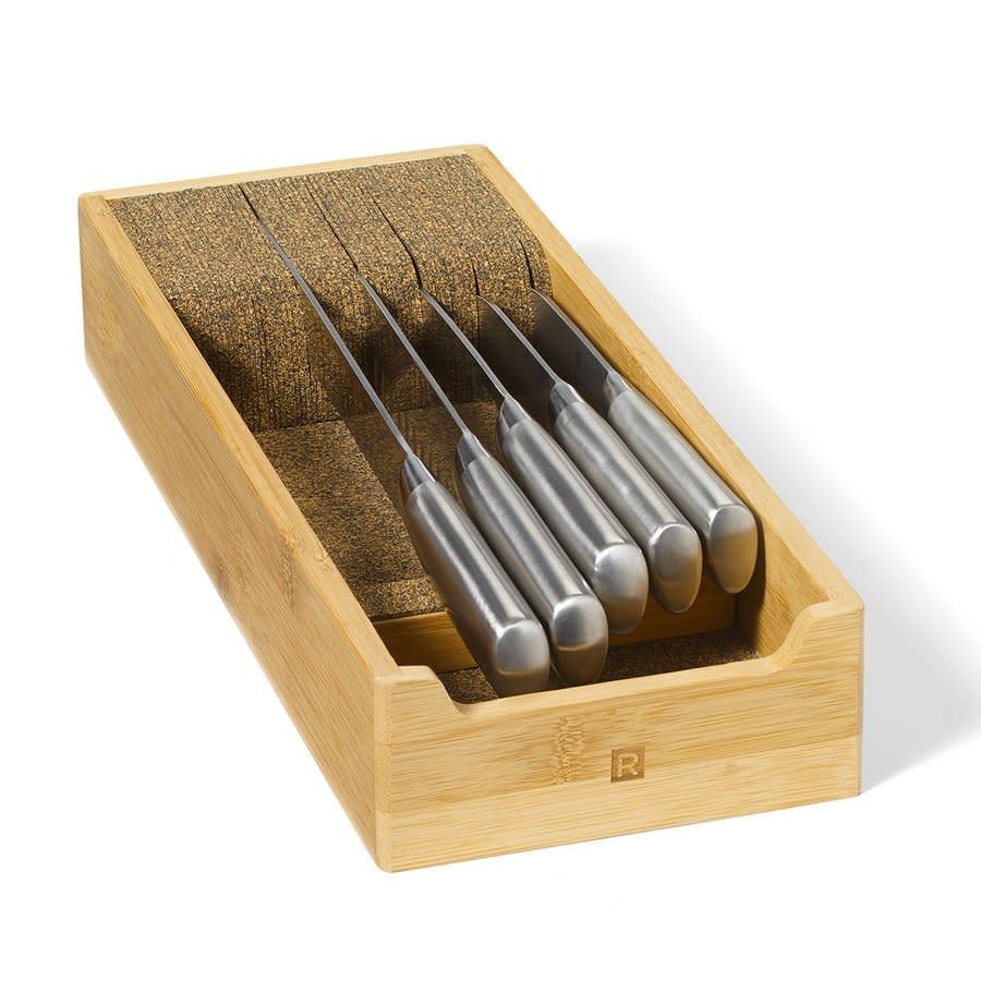 Rangement à Couteaux en bambou et Liège