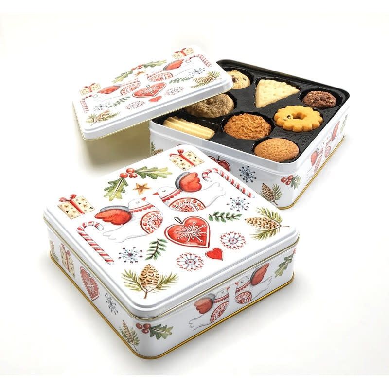 Biscuit Christmas Turtle Dove Tin