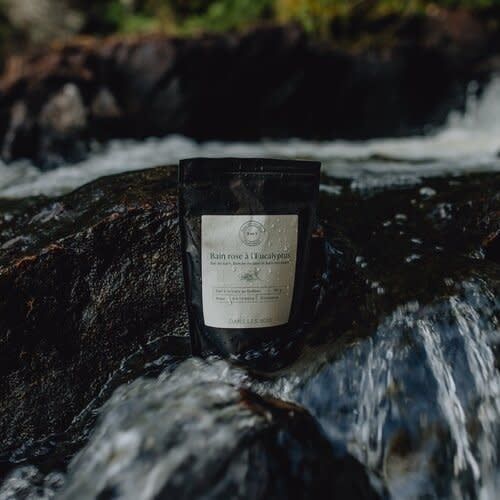 Sel de bain rose à l&#39;Eucalyptus Dans les bois 300gr
