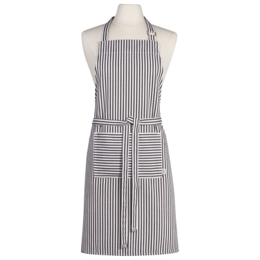 Tablier Narrow Stripe Black