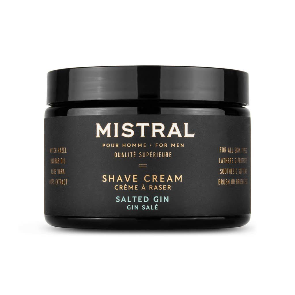 Crème à raser Mistral Salted Gin en pot