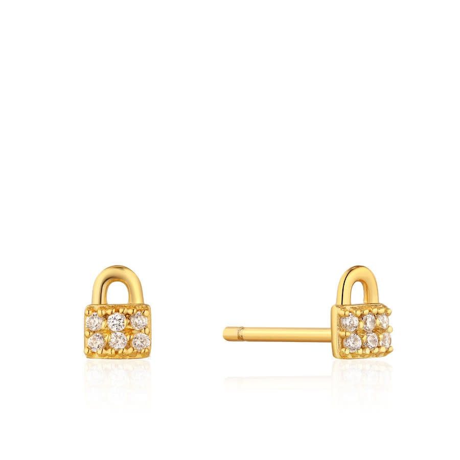 Boucles d&#39;oreilles Ania Haie Padlock Sparkle Stud