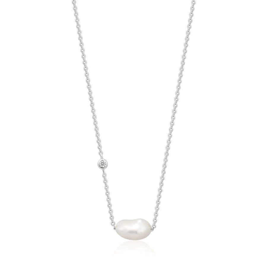 Collier Ania Haie pearl of wisdom argent N019-02H