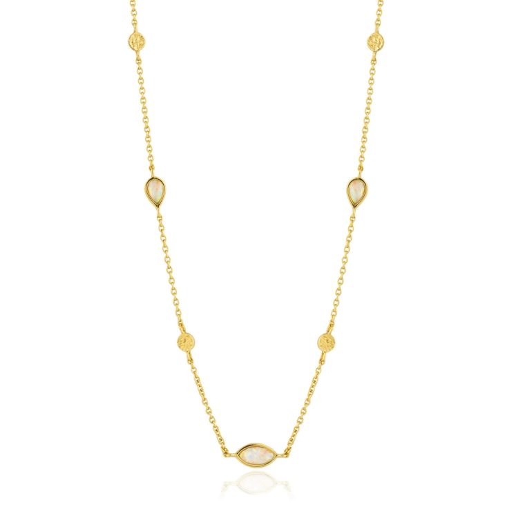 Collier Ania Haie mineral glow opal colour or N014-04G
