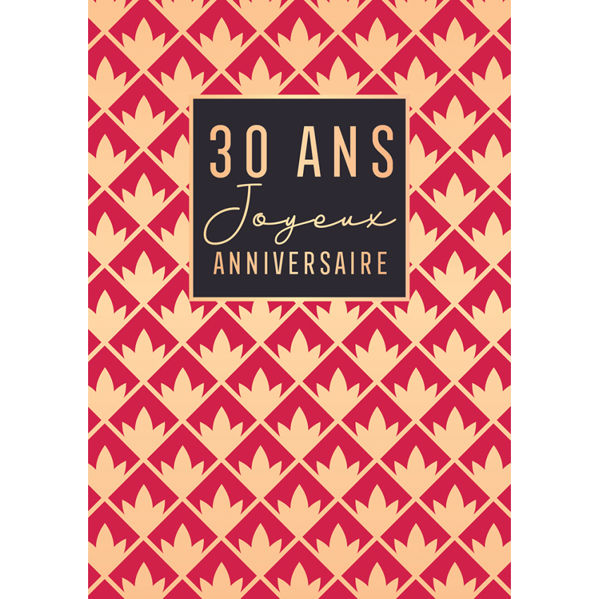 Carte De Souhait 30 Ans Joyeux Anniversaire