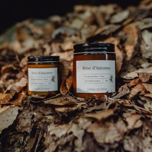 Chandelle Dans les bois 8oz.  Brise d&#39;Automne