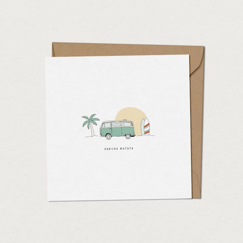 Carte de Souhaits VW Vintage