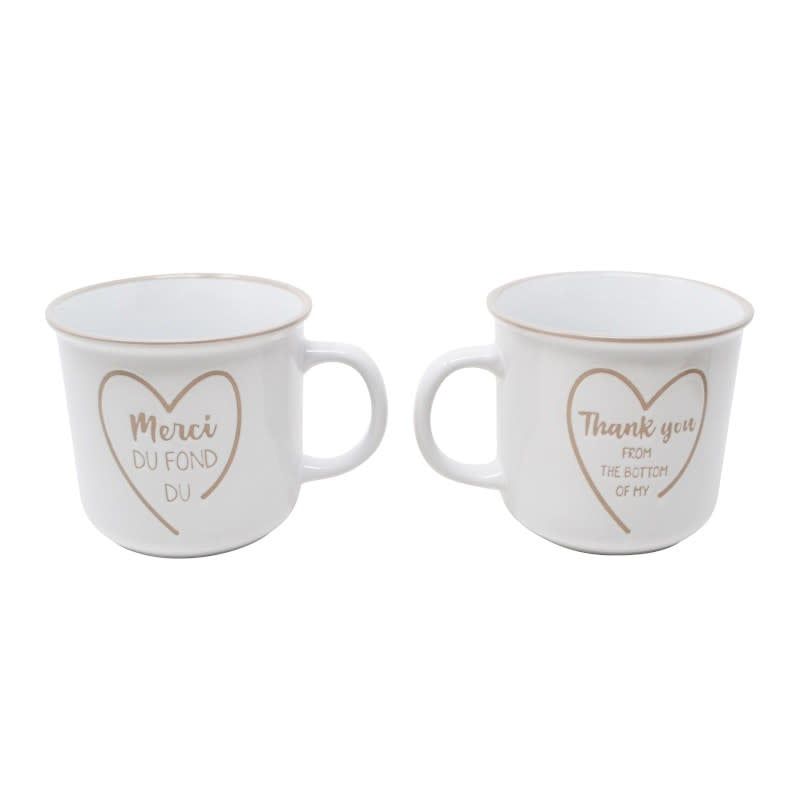 Tasse Merci du fond du coeur de Nostalgia