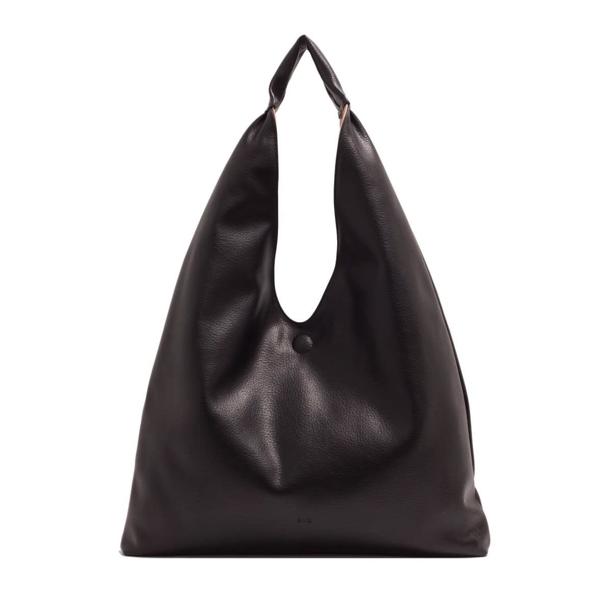 Sac à main 2 en 1 Réversible  Cecilia Noir/Rose   S.Q.
