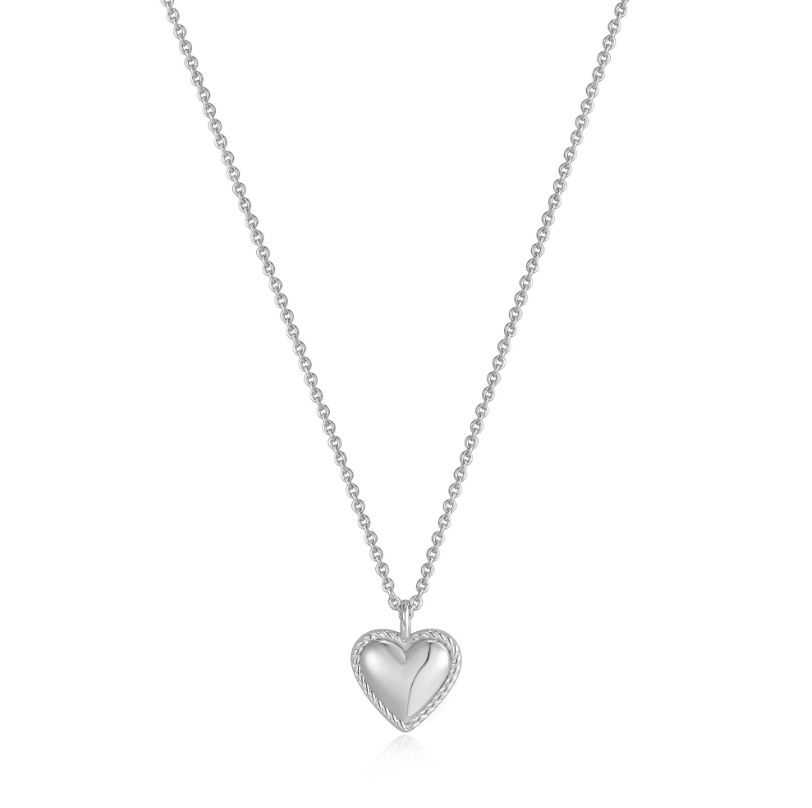 Collier Ania Haie Rope Heart Pendant Silver N036-02H