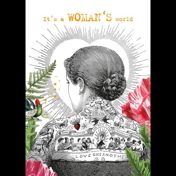 Carte De Souhait  It&#39;s a WOMAN&#39;S world