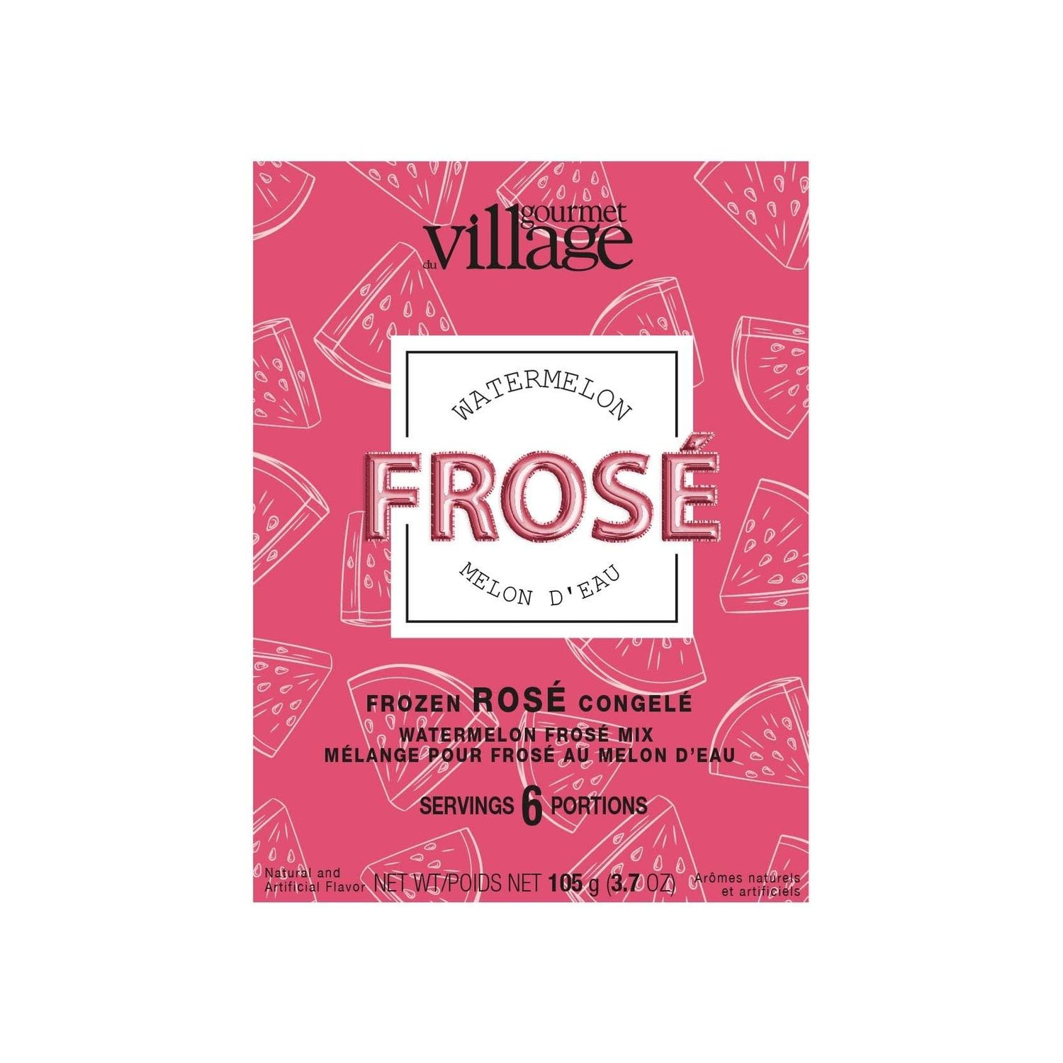 Mélange  aromatisé pour Frosé au Melon d&#39;Eau  Gourmet du Village (105g)