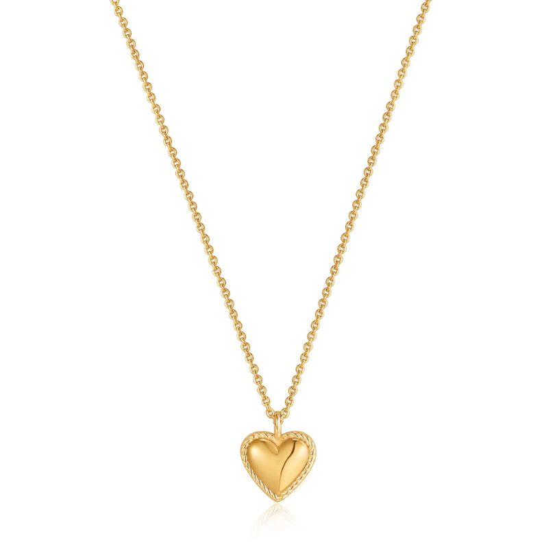 Collier Ania Haie Rope Heart Pendant Gold N036-02G