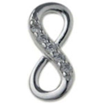Boucles d&#39;oreilles D.S.A. Stud CZ Blanc Infinité E8074