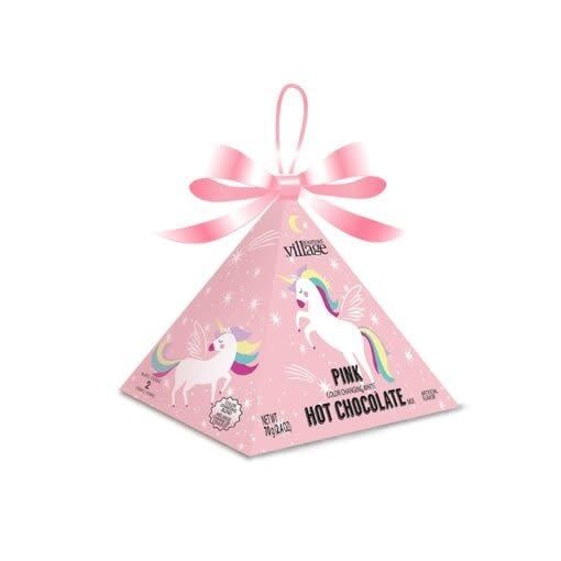 Chocolat Chaud Licorne Pyramide (Rose) Gourmet du Village