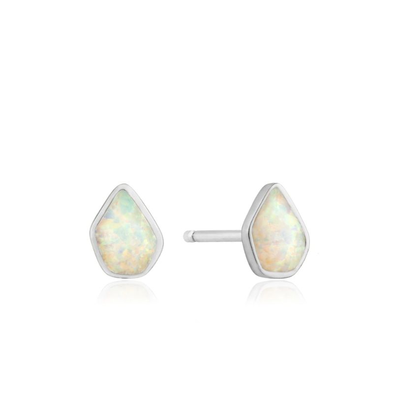 Boucles d&#39;oreille Ania Haie Opal Colour Stud Silver