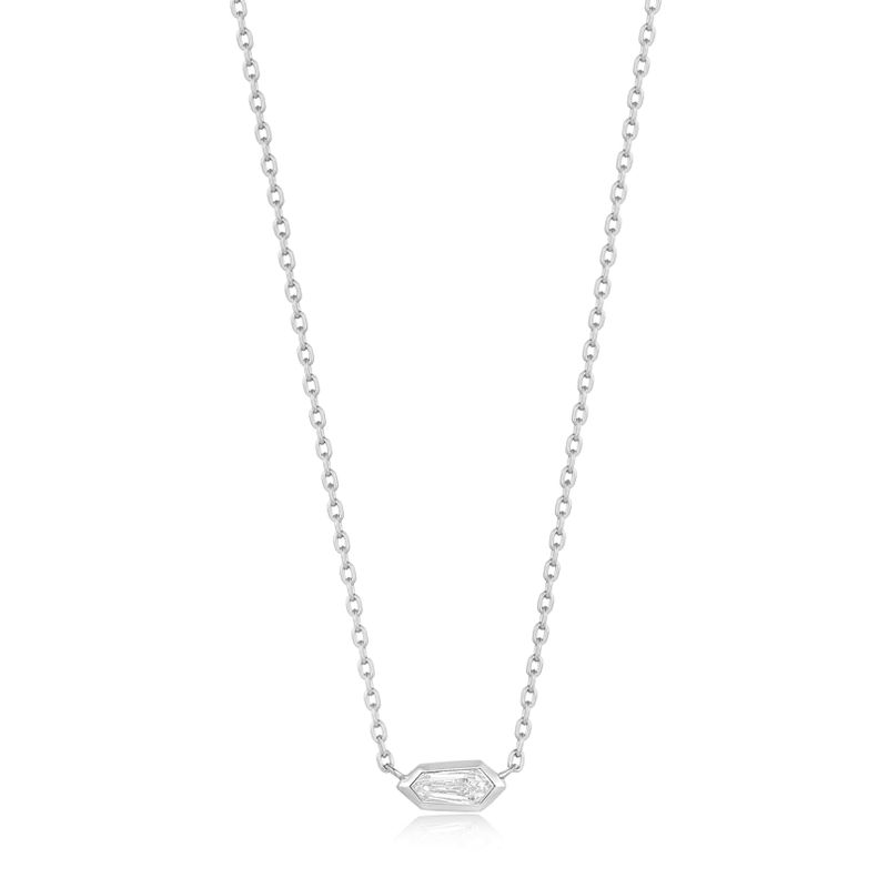 Collier Ania Haie Sparkle Emblem Chain Argent AH-22 N041-01H-W